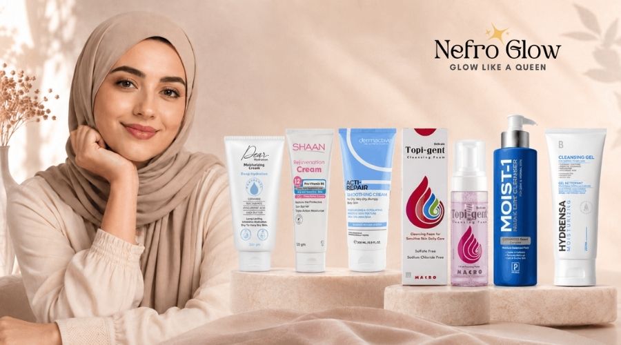 بديل CeraVe في مصر: أفضل مرطبات وغسولات مصرية للبشرة الجافة والحساسة