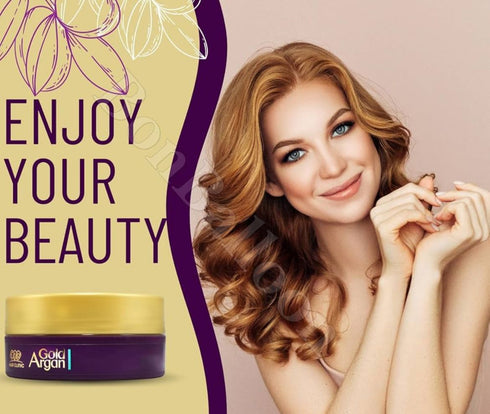 ايفا هير كلينك جولد ماسك مقوي للشعر بالذهب وزيت الارجان 200 مل - Eva