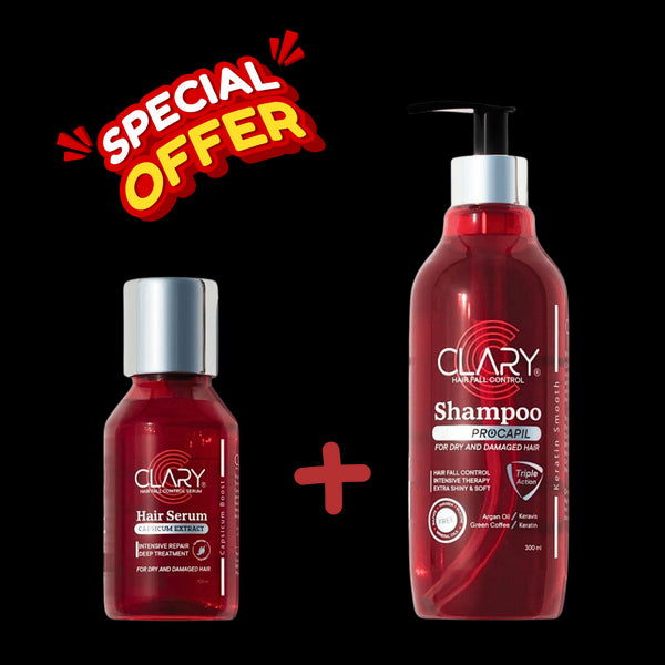 كلاري عرض شامبو و سيروم الشعر - Clary