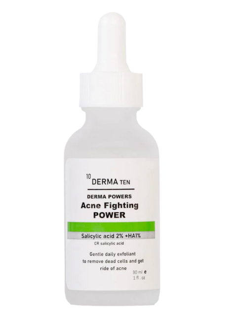ديرما تن سيروم سالسليك اسيد لعلاج الحبوب و الرؤوس السوداء 30 مل - derma 10