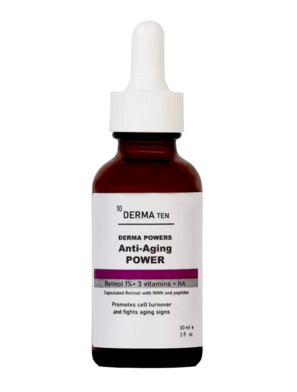 ديرما تن سيروم ريتنول لتقليل مظاهر الشيخوخه و تحفيز انتاج الكولاجين 30 مل - derma 10