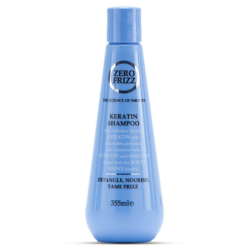 زيرو فريز شامبو كيراتين لتنعيم الشعر الجاف والهايش 355 مل - Zero Frizz