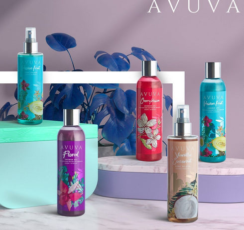 افوفا معطر الجسم برائحة الفانيلا و جوز الهند 253 مل - Avuva