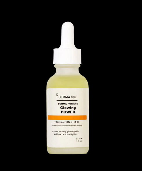 ديرما تن سيروم فيتامين سي مضاد للأكسدة و تفتيح و توحيد لون البشرة 30 مل - derma 10