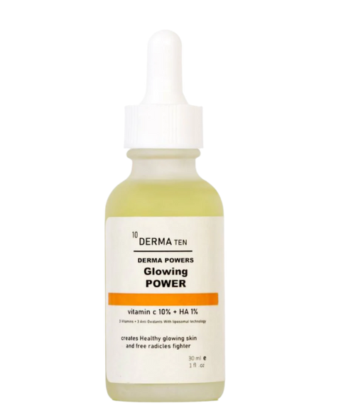 ديرما تن سيروم فيتامين سي مضاد للأكسدة و تفتيح و توحيد لون البشرة 30 مل - derma 10