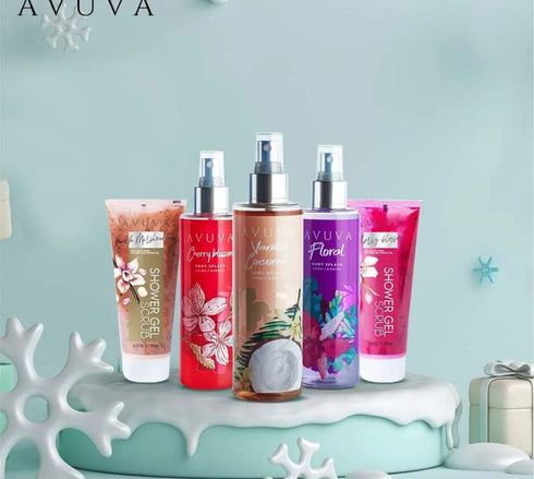افوفا معطر الجسم برائحة الفانيلا و جوز الهند 253 مل - Avuva