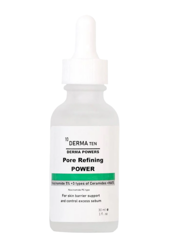 ديرما تن سيروم نياسيناميد لتصغير المسام و تنظيم افرازات الدهون 30 مل - derma 10