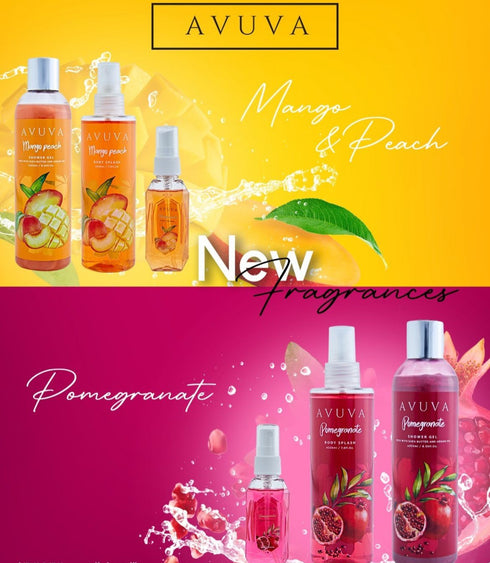 افوفا معطر جسم برائحة المانجو و الخوخ 225 مل - Avuva