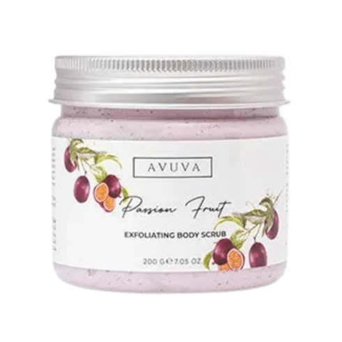 افوفا مقشر الجسم لجميع أنواع البشرة برائحة الباشون فروت 200 جم - Avuva