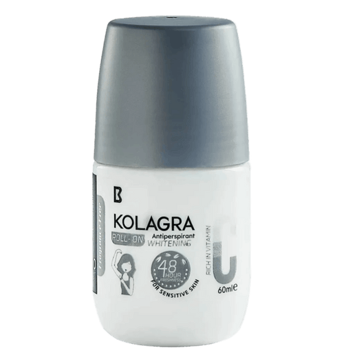كولاجرا رول اون بدون عطر لتفتيح الابط والحماية من التعرق للبشرة الحساسة 60 مل - Kolagra