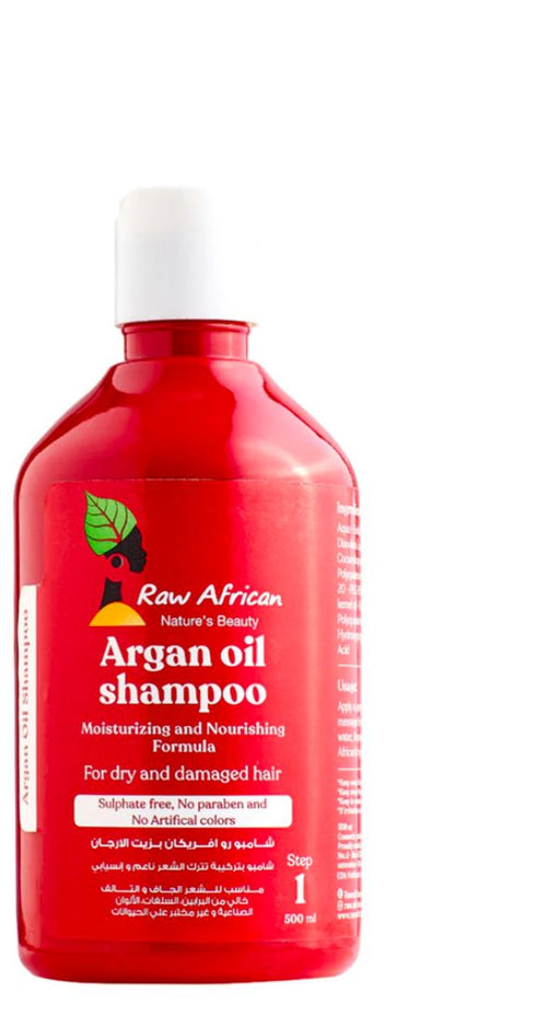 رو افريكان شامبو زيت الارجان للشعر الجاف و التالف 300 مل - Raw African