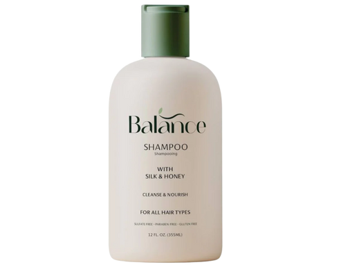 بالانس شامبو ينظف و يغذي بالعسل وبروتينات الحرير لجميع انواع الشعر 355 مل - Balance