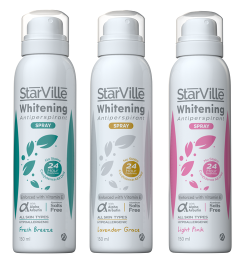 ستارفيل سبراى مزيل للعرق لتفتيح البشرة بينك 150 مل - Starville