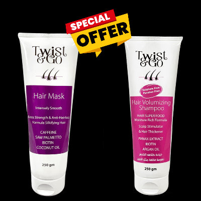 روتين شامبو + ماسك لتقوية الشعر