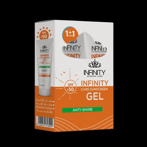 انفينيتى جيل واقي من الشمس بمعامل حماية ( SPF 50) للبشرة الدهنية والمختلطة عرض (1+1) 60 مل - Infinity