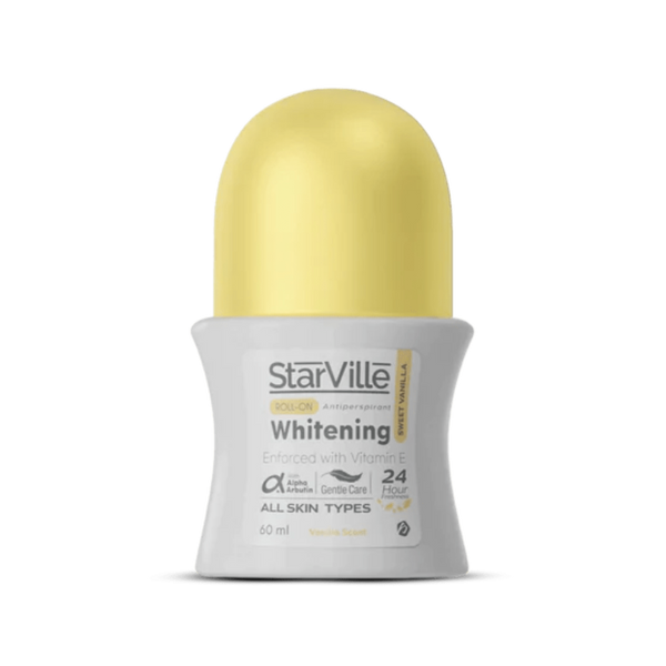 ستارفيل رول اون مزيل رائحة العرق للتفتيح برائحة الفانيلا 60 مل - Starville