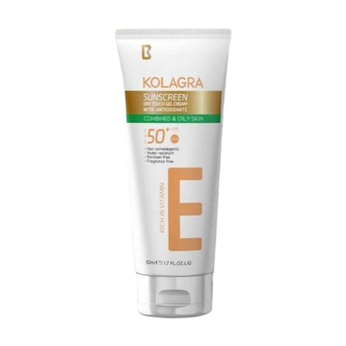 كولاجرا كريم جل واقى من الشمس بعامل حماية (SPF+50) للبشرة الدهنية و المختلطة 50 مل - Kolagra