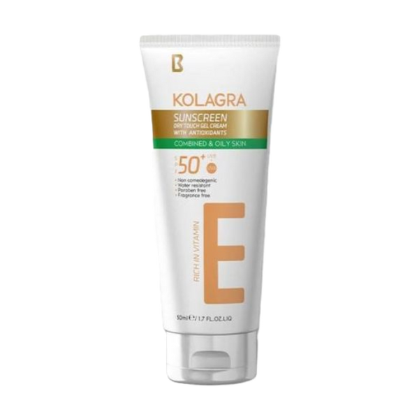 كولاجرا كريم جل واقى من الشمس بعامل حماية (SPF+50) للبشرة الدهنية و المختلطة 50 مل - Kolagra