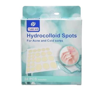 لاصقات غروانية مائية لعلاج حب الشباب والقروح 24 قطعة - Cure Aid