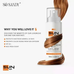 سو ساندى صن أند صن سبراى للشعر واقى من الشمس بمعامل حماية (spf 50) 125 مل - So Sandy