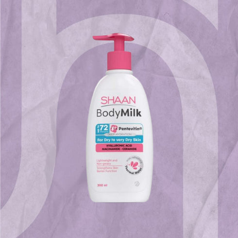 شان حليب الجسم المرطب للبشرة الجافة و الحساسة 300 مل - Shaan