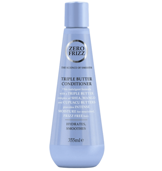 زيرو فريز بلسم تريبل باتر لترطيب وتنعيم الشعر الجاف والهايش 355 مل - Zero Frizz