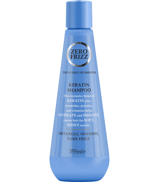 زيرو فريز شامبو كيراتين لتنعيم الشعر الجاف والهايش 355 مل - Zero Frizz