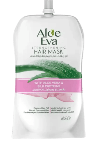ألو ايفا باوتش حمام كريم لتقويه الشعر بالصبار و بروتينات الحرير 250 جم - Aloe Eva