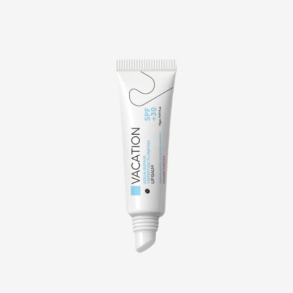 Vacation Aqua Repair Lip Balm Strawberry Bubblegum Scent SPF 30+ for Lip Hydration and Protection 15g - Vacation