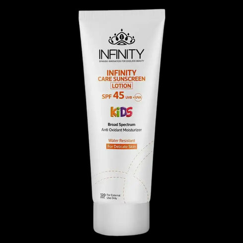 انفينيتى كير كيدز لوشن واقى من الشمس للأطفال بعامل حماية (SPF 45) عرض (1+1) 120 مل - Infinity