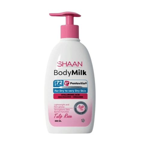 Body Milk Tulip Rose 300 ml - Shaan