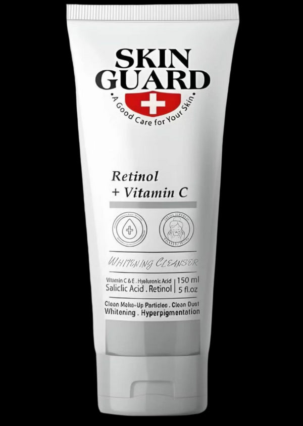 سكين جارد غسول الوجه للتفتيح بالريتينول + فيتامين سي 150 مل - Skin guard