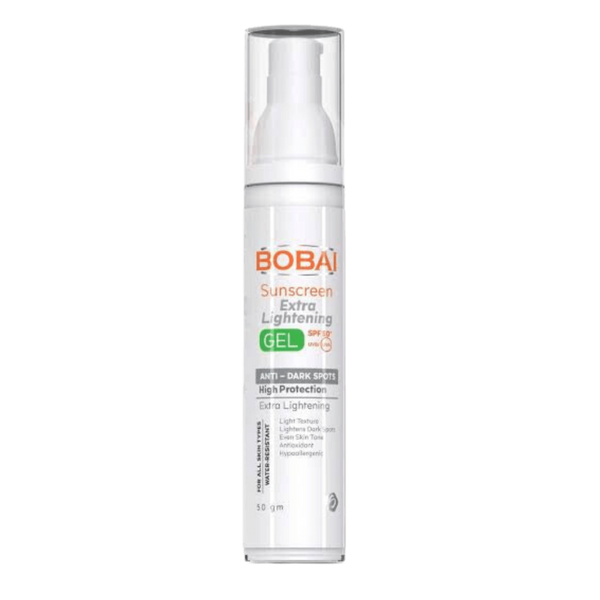 بوباى جيل واقى من الشمس لتفتيح لون البشرة بمعامل حماية (+50) للبشرة الدهنية و المختلطة 50 جم - Bobai