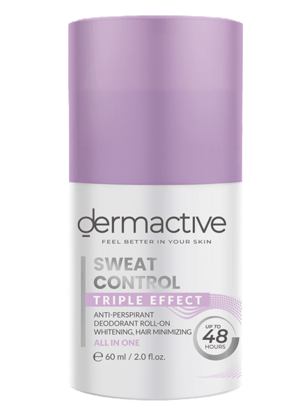 ديرما اكتيف رول اون مزيل رائحه العرق سويت كنترول تريبل ايفكت 60 مل - Dermactive