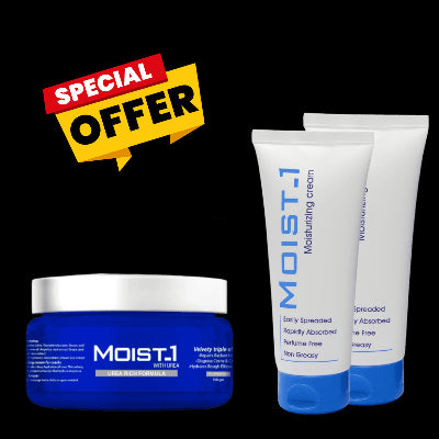 عرض حصري : مويست وان كريم يوريا مرطب للقدمين + 2 مويست وان مرطب للوجه