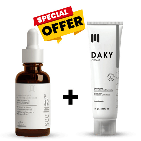 روتين آثار الحبوب + المسام للبشرة الدهنية