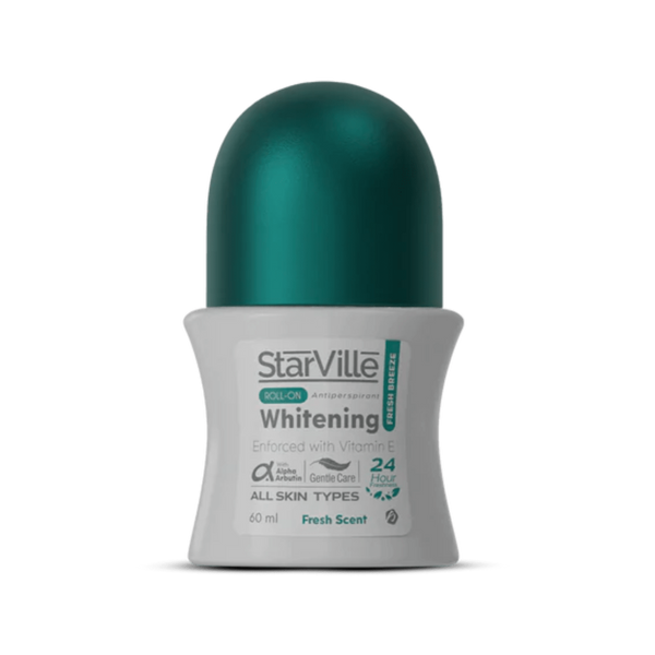 ستارفيل رول اون مزيل رائحة العرق للتفتيح بمزيج من الروائح الطبيعية 60 مل - Starville