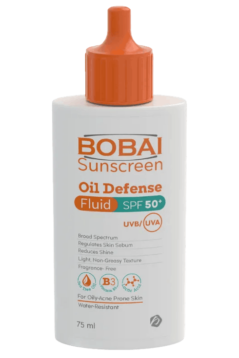 بوباي اويل ديفينس فلويد SPF 50+ لحماية البشرة الدهنية والمعرضة للحبوب من الشمس 75 مل - Bobai