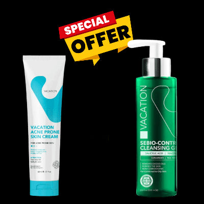 عرض حصري : فاكيشن غسول السيبيو كونترول چل + كريم لعلاج حب الشباب