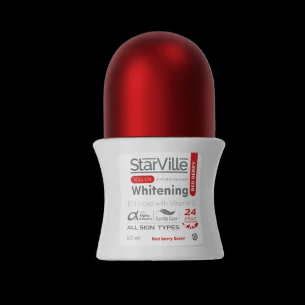 ستارفيل رول اون مزيل رائحة العرق للتفتيح برائحة التوت الاحمر 60 مل - Starville