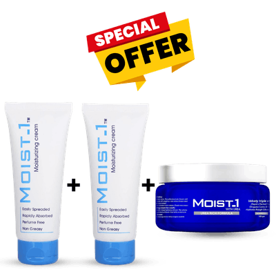 عرض حصري : مويست وان كريم يوريا مرطب للقدمين + ٢ مويست وان مرطب للوجه