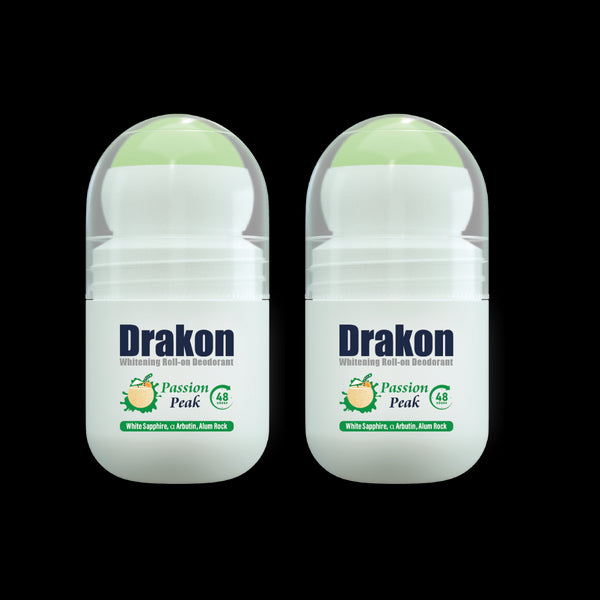 دراكون رول اون مزيل رائحه العرق لتفتيح البشرة برائحة باشون بيك عرض (1+1) 50 مل - Drakon
