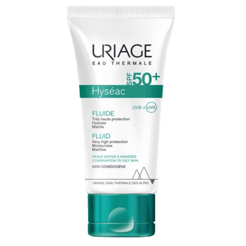 يورياج هيسياك فلويد SPF50+ للحماية العالية من الشمس للبشرة المختلطة والدهنية 50 مل - Uriage