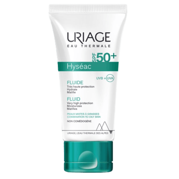يورياج هيسياك فلويد SPF50+ للحماية العالية من الشمس للبشرة المختلطة والدهنية 50 مل - Uriage