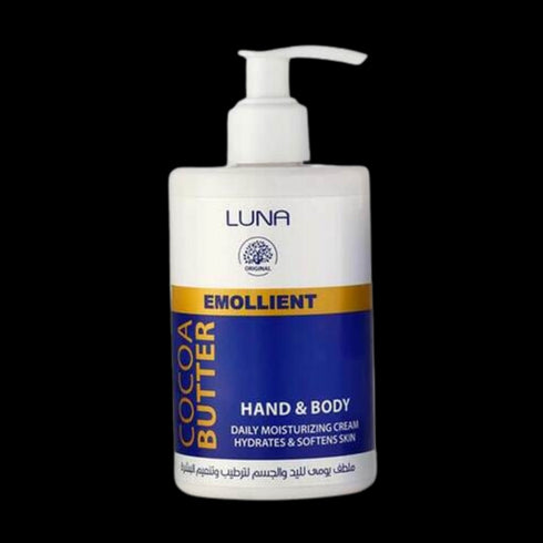 Luna Emollient Hand and Body Moisturizer with Cocoa Butter 300 ml - Luna