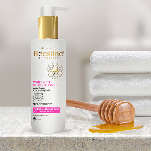 بيزلين عرض غسول تفتيح للمناطق الحساسة 200 مل + كريم تفتيح المناطق الحساسة 50 مل - Beesline