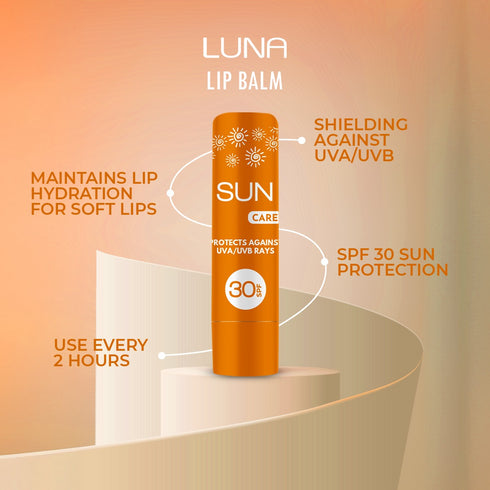 Luna Sunscreen Lip Balm SPF 30 3.5g - Luna
