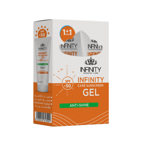 انفينيتى جيل واقي من الشمس بمعامل حماية ( SPF 50) للبشرة الدهنية والمختلطة عرض (1+1) 60 مل - Infinity
