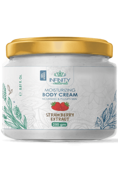 Infinity moisturizing body cream with strawberry extract 250 gm - Infinity