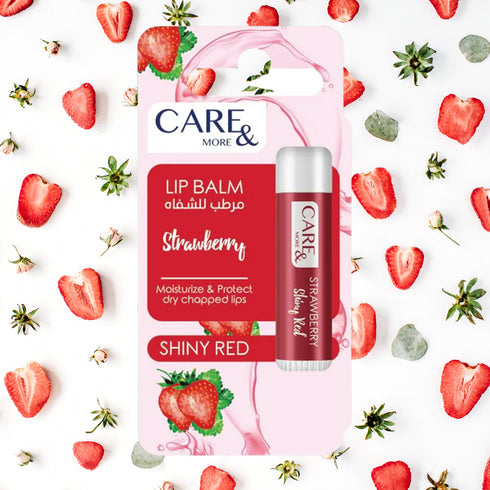 كير اند مور مرطب شفاه برائحة الفراولة 4 جم - Care & More